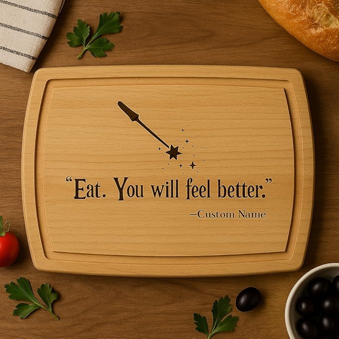 Personalized Wizard Kitchen Cutting Board Custom Engraved Wooden Charcuterie Board Funny Gift For Couples Handmade Charcuterie Tray Christmas Gift For Family Kitchen Decor Ideal For Holidays