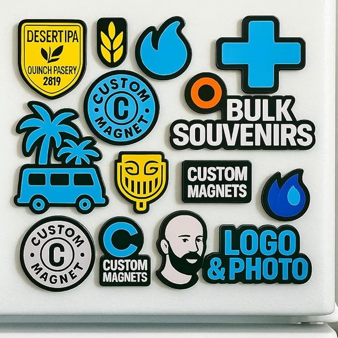 Custom Logo Photo Magnet for Fridge Home Decoration Photo Refrigerator Magnets Office and Kitchen Locker Magnets