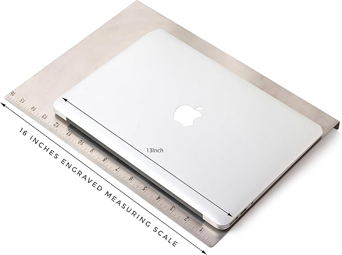 Stainless Steel Cutting Board with Lip | Small size | With Free Dough Cutter for Kitchen Needs | Countertop Metal Baking Board | Meat Chopping | Dishwasher Safe, 15.74 | Valentines gift