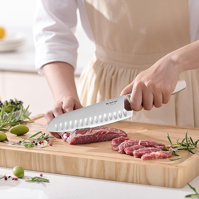 5-Piece Chef Knife Set, Professional Ultra Sharp Kitchen Knives For Cooking High Carbon Stainless Steel, With Ergonomic Handle Design (five)