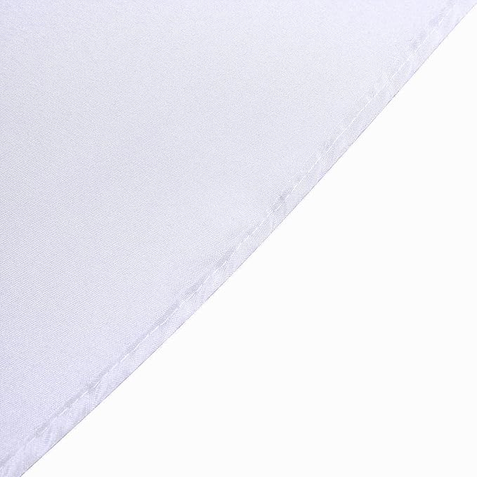 Efavormart 90" Round Linens White Wholesale Linens Polyester Round Tablecloth for Kitchen Dining Catering Wedding Birthday Party