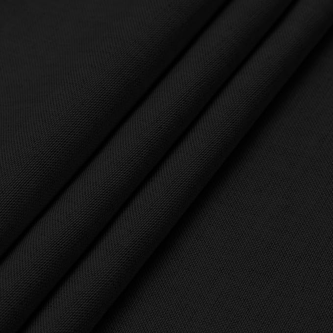 Easy-Going Faux Linen Waterproof Spill-Proof Tablecloth Stain Resistant Rectangle Table Cloth Wrinkle Free Decorative Fabric for Kitchen, Dining, Party, Weddings, Restaurants (60x84 in, Black)