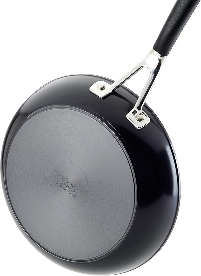 KitchenAid 84802 Hard Anodized Nonstick Frying Pan/Skillet, 12.25 Inch - Onyx Black