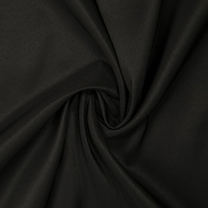 Gee Di Moda Fitted Tablecloth - 72 x 30 Inch Black Floor-Length Fitted Table Cloth for 6 Foot Rectangle Table, Heavy Duty Washable Fabric for Parties, Dinner, Weddings, Baby Shower & Trade Show
