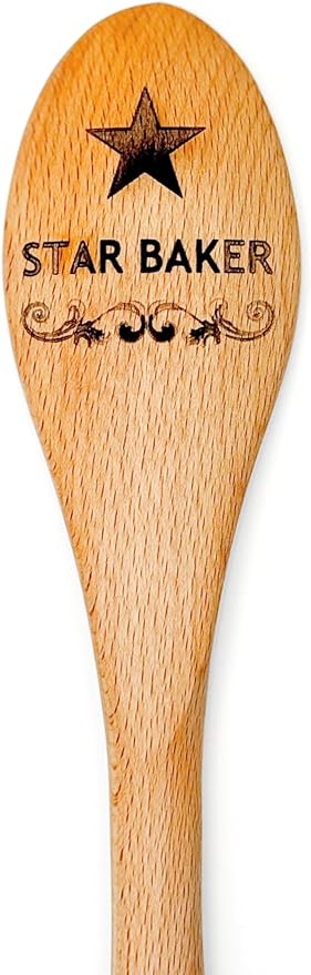 Star Baker Wooden Spoon, Bakeoff Winner, Prize Baking Award, Great Baking Show, British Baking Show, Baking Gift for Bakers (Not Personalized)