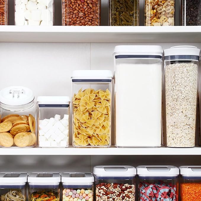 Felli Flip Tite Airtight Storange Container for Pantry Kitchen (6" XL Nest-L 3pk)