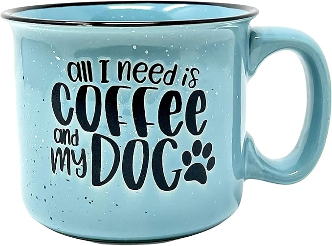 Cute Funny Large 15 oz Coffee Mug for Dog Lovers - Dog Mom, Dog Dad, Fur Mama - Unique Fun Gifts for Her, Dad, Mom, Sister, Teacher, Coworkers - Coffee Cups & Mugs with Quotes