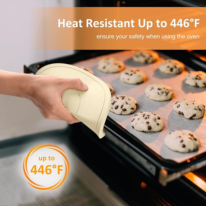 Silicone Trivet Mats 3 Pack Heat Resistant Pot Holders, Multipurpose Non-Slip Hot Pads for Kitchen Potholders, Hot Dishers, Jar Opener, Spoon Holder (Apricot)