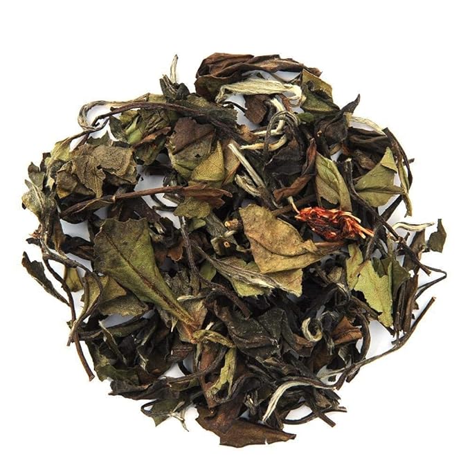 Organic Positively Tea Company, White Champagne Raspberry White Tea, Loose Leaf, 4 Ounce
