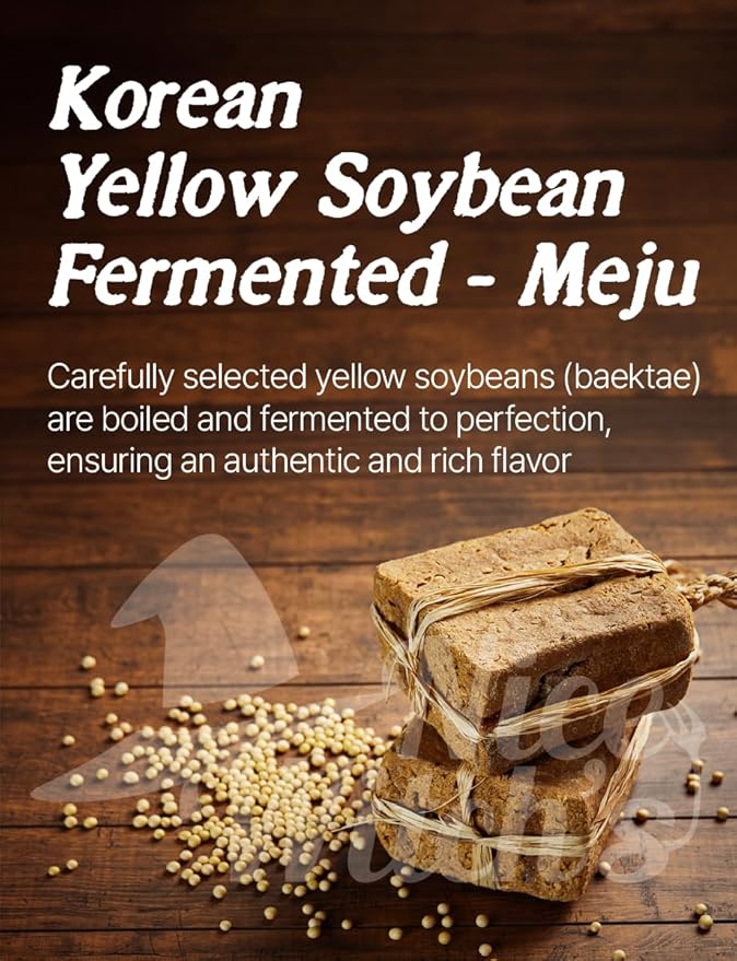 NICE WITCH'S Korean Traditional Fermented Soybeans Powder 500g / 1.1lb - 100% Korean Soybean Meju Powder/개량 메주 가루, 고추장