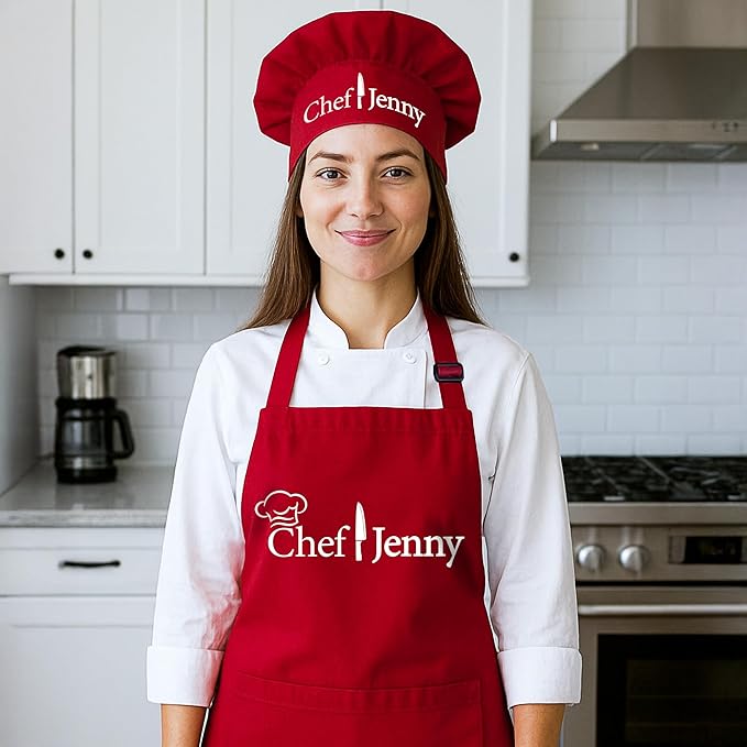 Chef Apron Men, Women, Personalized Adult Aprons for Women and Men, Regalos Para Chef Black Apron Chef Whites, Vday Gifts for Him, Her, Valentine Aprons for Women, Men, Professional Aprons for Chefs