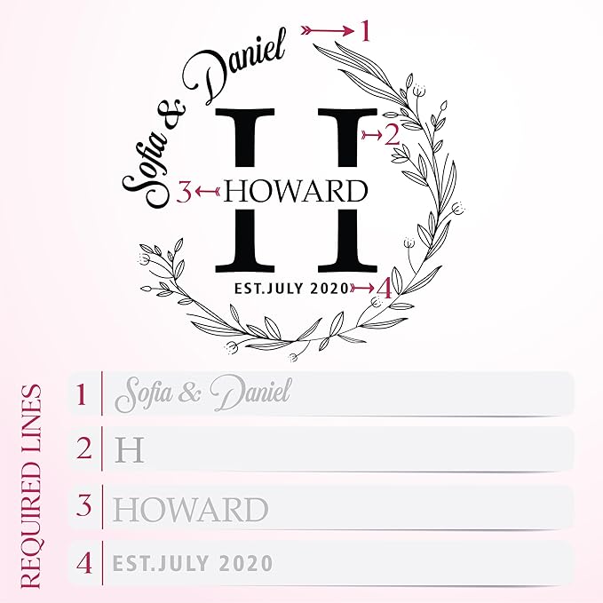 Silveroy Custom Coaster Set of 6 with Holder - Personalized Bamboo Bar Coasters for Anniversary, Wedding, Ideas to Couples, Newlyweds