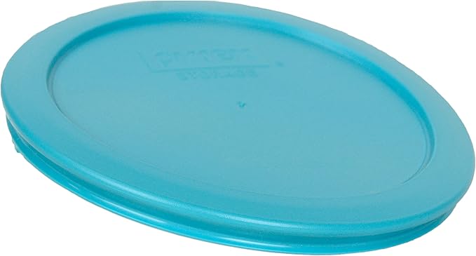 Pyrex 7201-PC 4-cup Surf Blue Replacement Food Storage Lid, Made in the USA - 2 Pack
