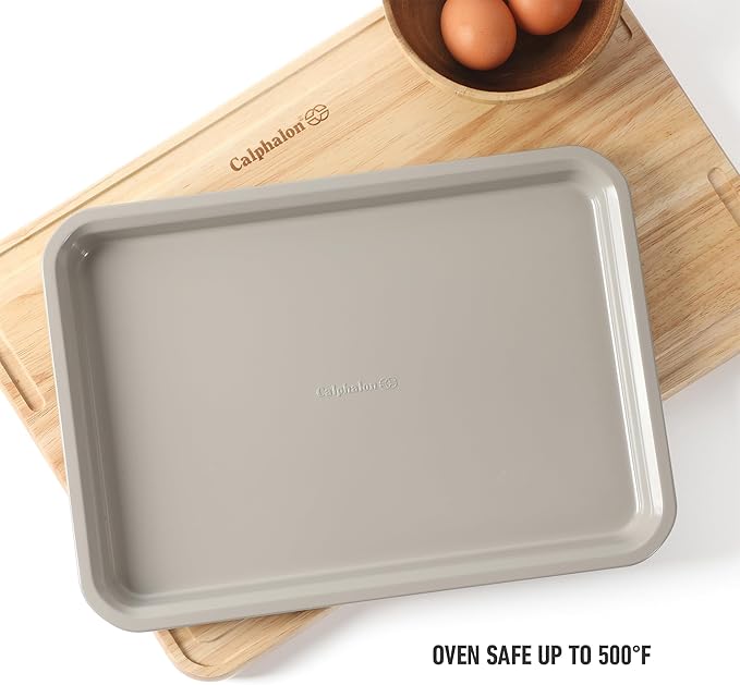 Calphalon Legacy 13 x 9 Inch PFA Free Nonstick Cookie Sheet - Taupe