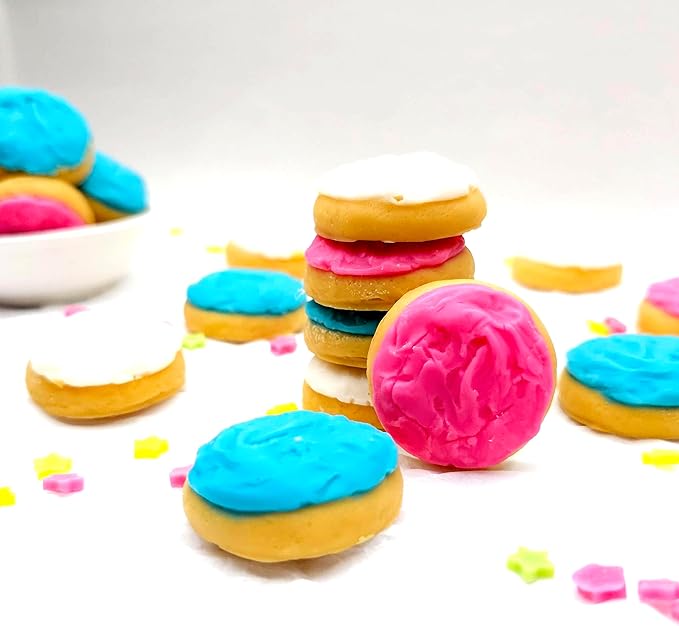10 Cavities Mini Frosted Cookies Candle Silicone Mold | Soap mold | Mold for Wax | Mold for Resin Wax melts mold Waxmelts NC102