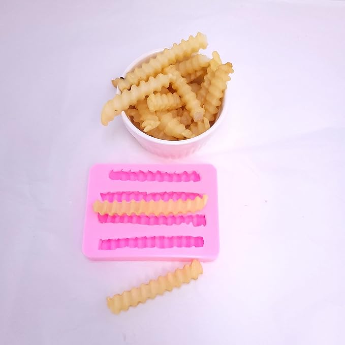Crinkle cut French fries American classic | Soap | Candle | realistic wax melts mold | Soap | Candle | Mold for Wax | Mold for Resin