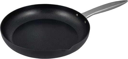 Zyliss Ultimate Pro Nonstick Frying Pan - Hard Anodized Frying Pan with Pour Spout - Non-Stick Stainless Steel Pan - Scratch-Resistant and Dishwasher-Safe Cookware - 11 inches