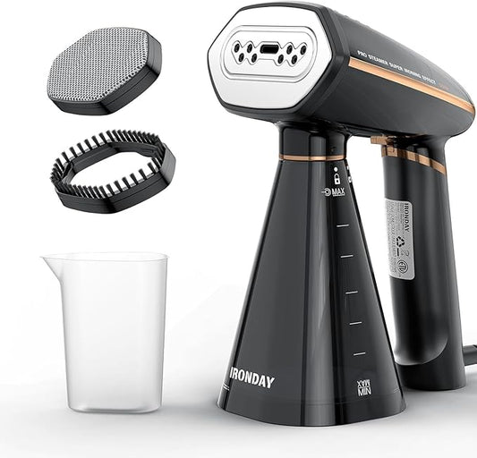 Steamer for Clothes, 1200W Portable Handheld Garment Steamer&Iron 2-in-1 with Fast Heat-up, Auto-Off, 350ml Water Tank, Powerful Foldable Handle Clothes Steamer Compact Size for Travel Home