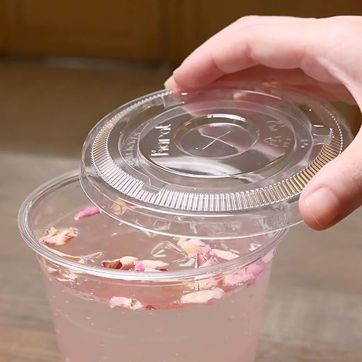 Karat C-KC626TS 98mm Diameter Flat Lids for Karat Cold Cups, Case of 1000