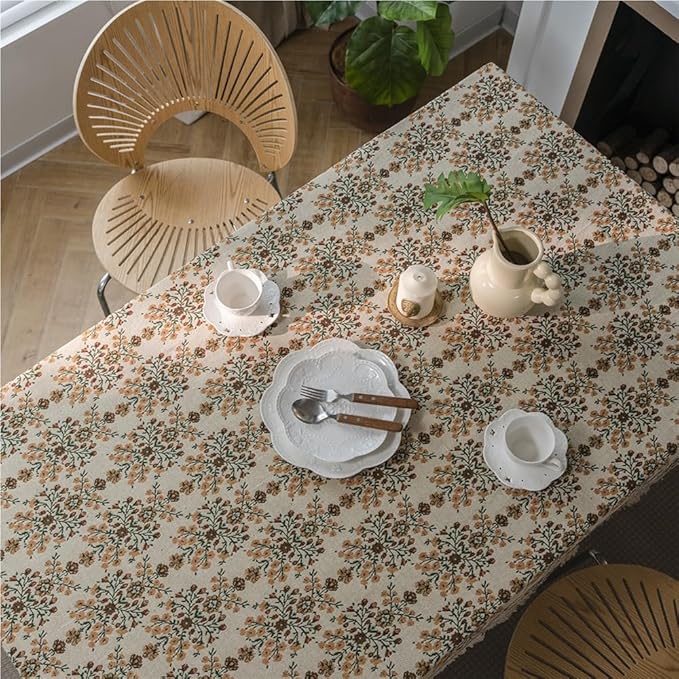 Rectangular Tablecloth Bohemian Thick Tablecloth Tablecloth for Living Room(90 * 90cm)