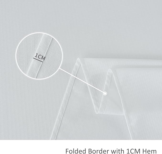maxmill Rectangle Tablecloth Weaved Pattern Waterproof Spillproof Wrinkle Free Table Cloth, Kitchen Dining Tabletop Decoration, Fabric Table Cover for Holiday Parties, 52 x 108 Inch, White