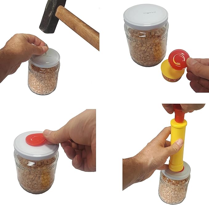 Vacuum Valve for Food Vacuum Storage, Jar Sealing, Accessories for Food Vacuum Container (black)
