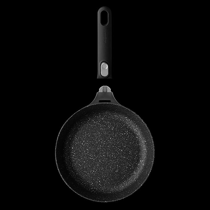 BergHOFF GEM Non-Stick Cast Aluminum Frying Pan 10" 1.8 qt. Stay-Cool Detachable Handle Ferno-Green PFOA-Free Induction Cooktop Fast Heating Oven Safe