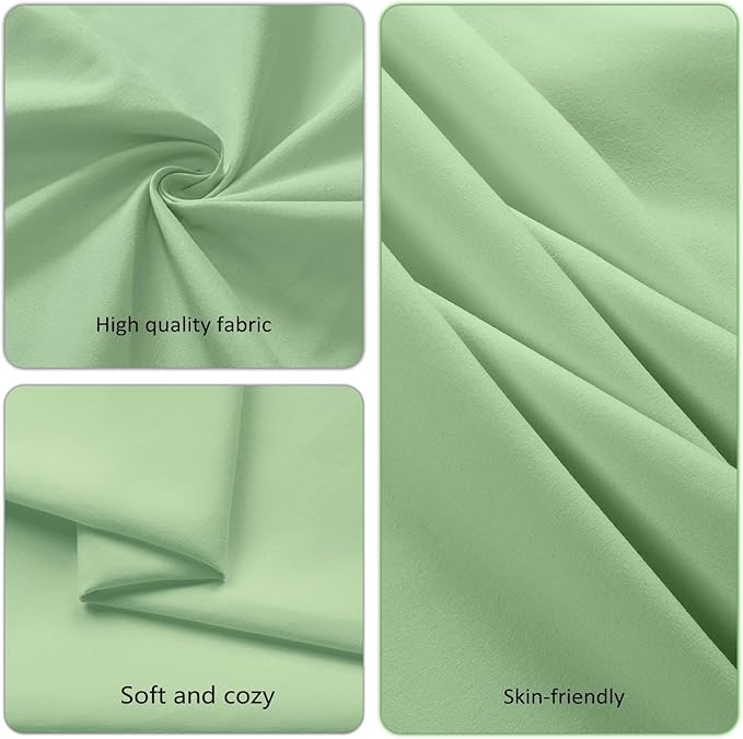 8 Pack Sage Green Table Cloth 60x126 Inch Rectangle Tablecloths for 8 Foot Rectangle Tables, Wrinkle Resistant Washable Polyester Fabric Rectangular Table Cover for Dining Banquet Wedding Party