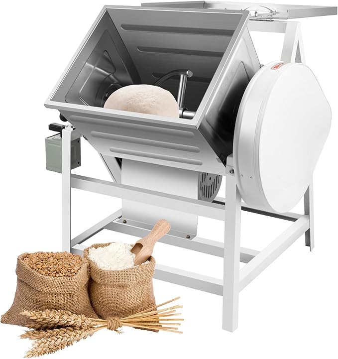 30Qt Commercial Food Mixer Flour Mixing Machine, 1500W Heavy Duty Dough Kneading Machine Electric Dough Kneading Machine for Bread Pizza Making