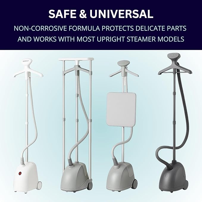 SALAV Garment Steamer Descaling Solution Decalcifier Packets for Mineral Deposits and Build-up Removal, Maintenance for Clothes, Works with all Garment Steamer Brands, Cleans Build Up, 3 packs