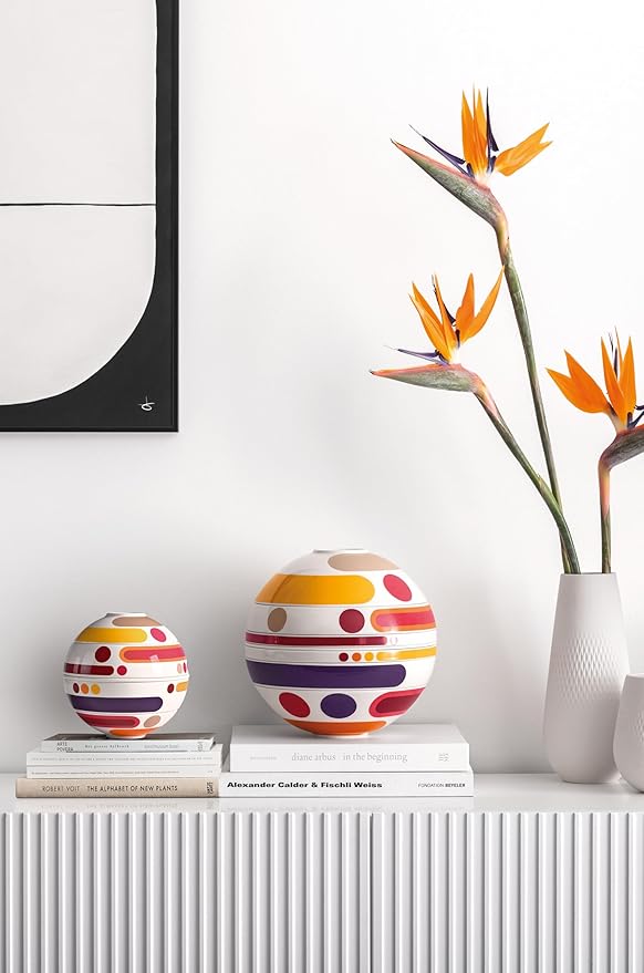 Villeroy & Boch Iconic Collection La Boule Miami, 7-Piece Dinnerware Set for 2, Premium Porcelain, Made in Germany, Dishwasher Safe, 9.5 x 9 in, Multi-colored