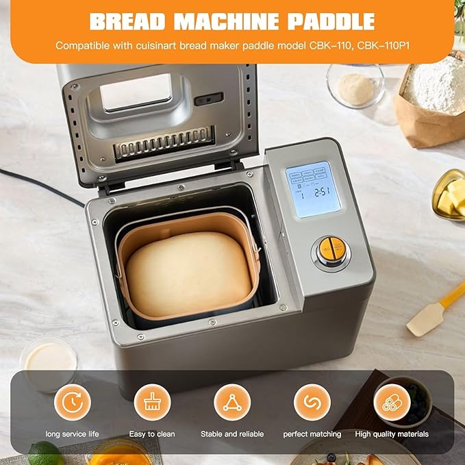 2-Pack CBK-110KP Kneading Paddle for Cuisinart Bread Machine by YTXXDEUS