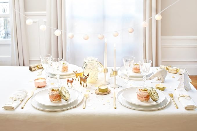 Le Parfait Familia Wiss Terrine Wide Mouth French Glass Jar w/Airtight 2-Piece System Gold Lids | Ideal for Food Storage, Canning, Meal Prep, Cake Jar & DIY Crafts | 12oz (Pack of 6) 350ml