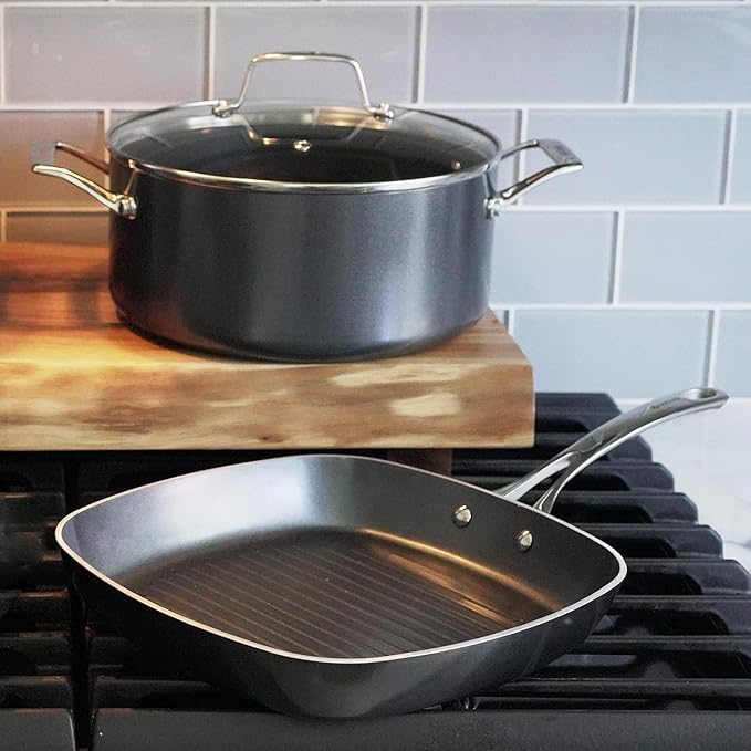 10" Ceramic PFAS-Free Non-Stick Grill Pan