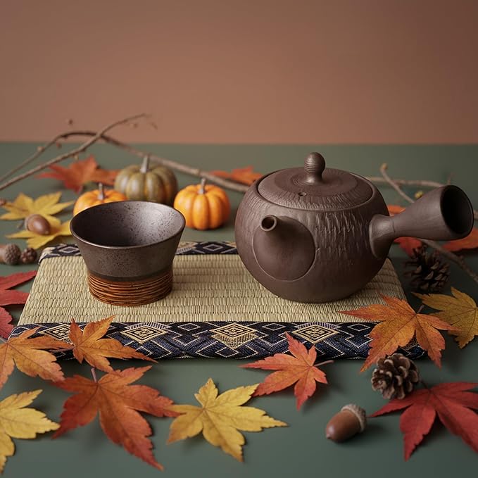 Asayu Japan Tobikanna Kyusu Teapot 360ml - Japanese Tobikanna Design - Fine “Sawayaka” Mesh Filter – Ideal for Sencha & Green Tea