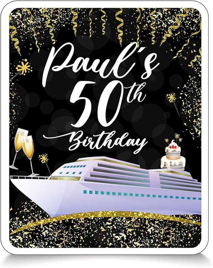 Custom Magnets for Birthday and Cruise Cabin Doors LARGE 8x10 inches, Birthday Cruise Door Decorations | Anniversary Cruise Magnets | Cabin Door Magnets (Large)