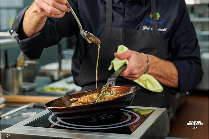 Matfer Bourgeat Black Carbon Steel Frying Pan, 14"