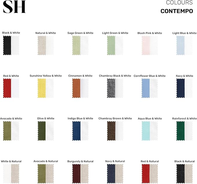 Solino Home Linen Tablecloth 60 x 120 Inch - 100% Pure Linen Black and Natural Rectangular Tablecloth - Machine Washable Table Cloth for Winter - Contempo