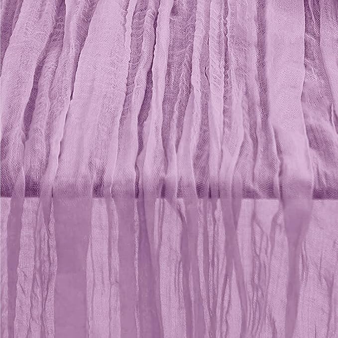 10 Pack Lilac Cheesecloth Table Runner 35x120 Inch 10Ft Rustic Gauze Cheese Cloth Table Runner Sheer Cheesecloth Table Runners for Wedding Party Bridal Shower Decoration