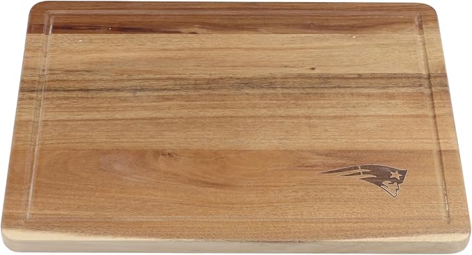 The Memory Company Officially Licensed NFL Acacia Cutting Board – 11.7" x 15.7" Durable Wood Chopping & Serving Board with Team Logo