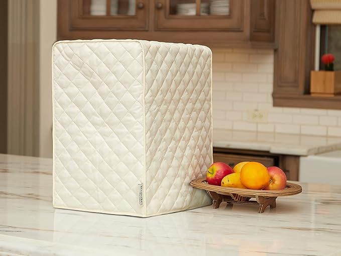 Covermates Keepsakes - Rectangular Appliance Cover - Dust Protection - Stain Resistant - Washable - Appliance Cover, Cream