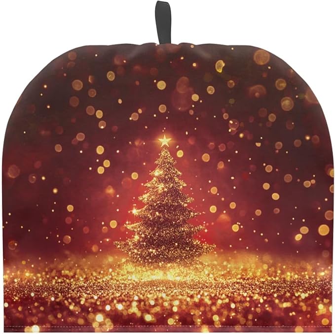 Christmas Tree Tea Cozy for Teapot Kitchen Accessory Tea Pot Cosy Insulated Thermal Kettle Cover Breakfast Warmer Washable for Home Kitchen Tabletop Decoration