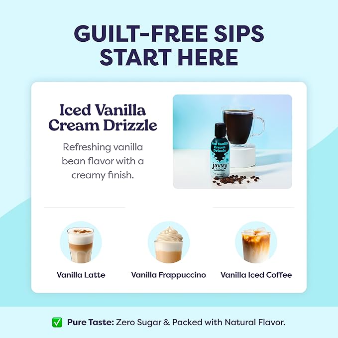 Coffee Concentrate - Limited Release Flavors - Cold Brew Coffee, Perfect for Hot or Iced Instant Coffees, Hot Drinks, Cold Brew Concentrate, 35 Servings - Iced Vanilla Cream Drizzle