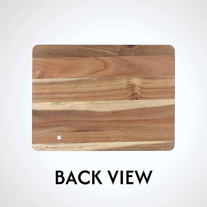 The Memory Company Officially Licensed NFL Acacia Cutting Board – 11.7" x 15.7" Durable Wood Chopping & Serving Board with Team Logo