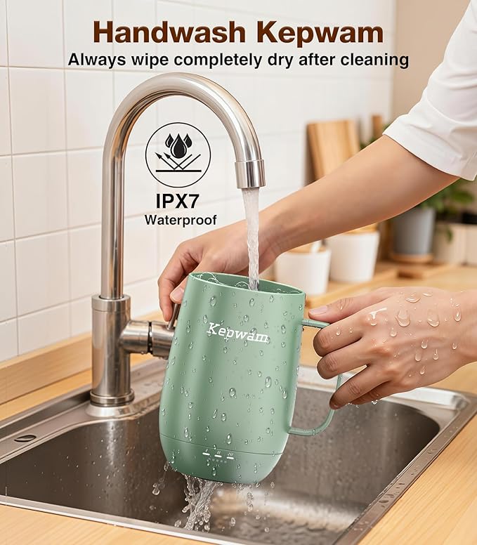 Kepwam Heated Coffee Mug T2-Plus, 20oz Leading Large Capacity Self Heating Coffee Mug, Up to 8 Hrs Battery & Hot Up to 149℉, Smart Coffee Mug for Women, Men