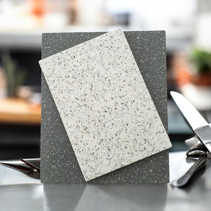 Rectangular Reclaimed Solid Surface (I.e. Corian) Cutting Board and Serving Board