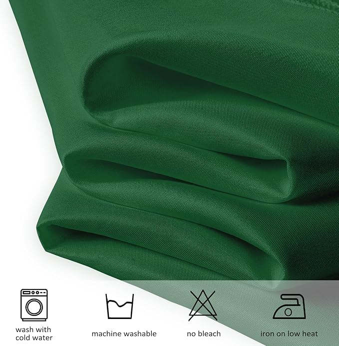 8 Pack Dark Green Tablecloth 60x102 Inch Hunter Green Rectangle Table Cloth for 6 Foot Rectangle Tables, Wrinkle Resistant Washable Fabric Table Cover for Dining Banquet Wedding Party