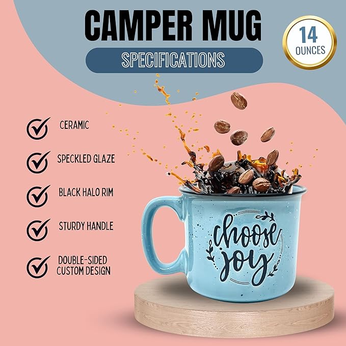 Cute Inspirational Motivational Large 15 oz Coffee Mugs for Women - Unique Fun Gifts for Her, Wife, Friend, Mom, Sister, Teacher, Coworkers - Coffee Cups & Mugs with Quotes