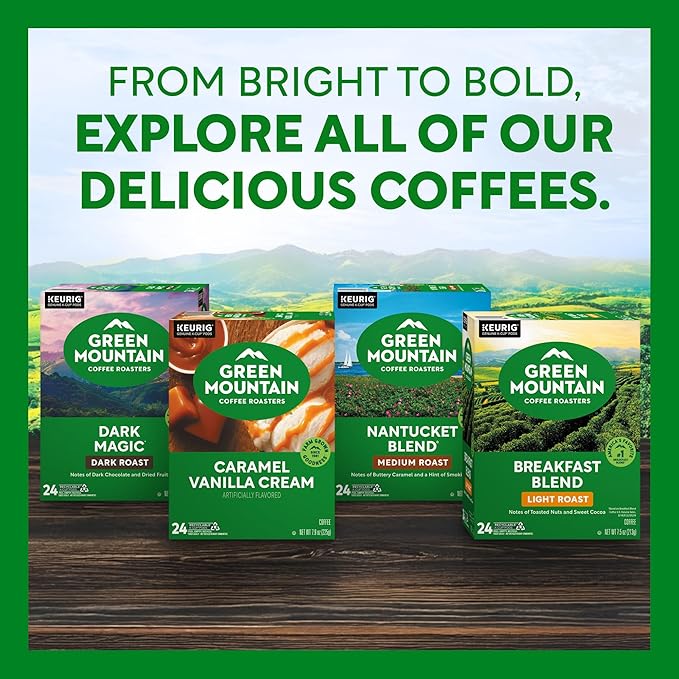 Green Mountain Coffee Roasters Wild Mountain Blueberry Keurig Single-Serve K-Cup pods, Light Roast Coffee, 96 Count