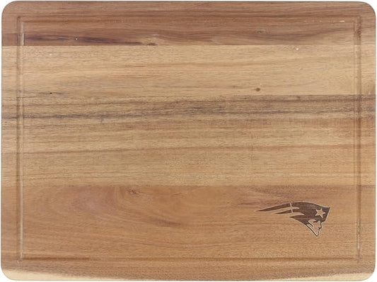 The Memory Company Officially Licensed NFL Acacia Cutting Board – 11.7" x 15.7" Durable Wood Chopping & Serving Board with Team Logo